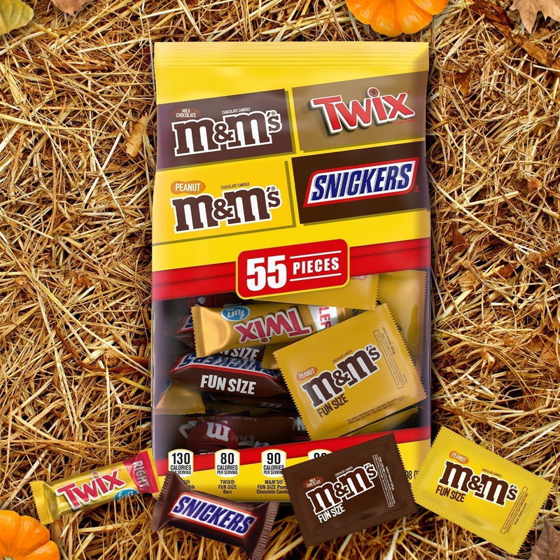 M&M's, Snickers & Twix Milk Chocolate Halloween Candy - 55 ct Bulk Bag - Sherry Wholesale - Distributors and wholesale in United States