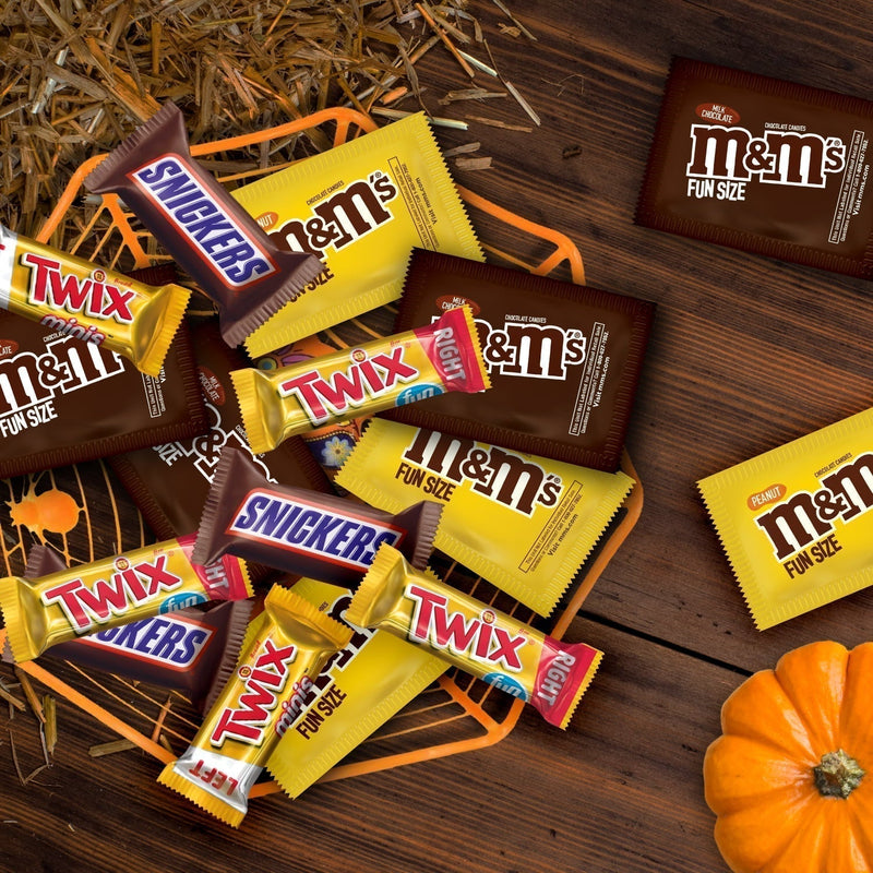 M&M's, Snickers & Twix Milk Chocolate Halloween Candy - 55 ct Bulk Bag - Sherry Wholesale - Distributors and wholesale in United States