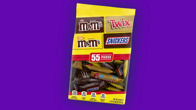 M&M's, Snickers & Twix Milk Chocolate Halloween Candy - 55 ct Bulk Bag - Sherry Wholesale - Distributors and wholesale in United States