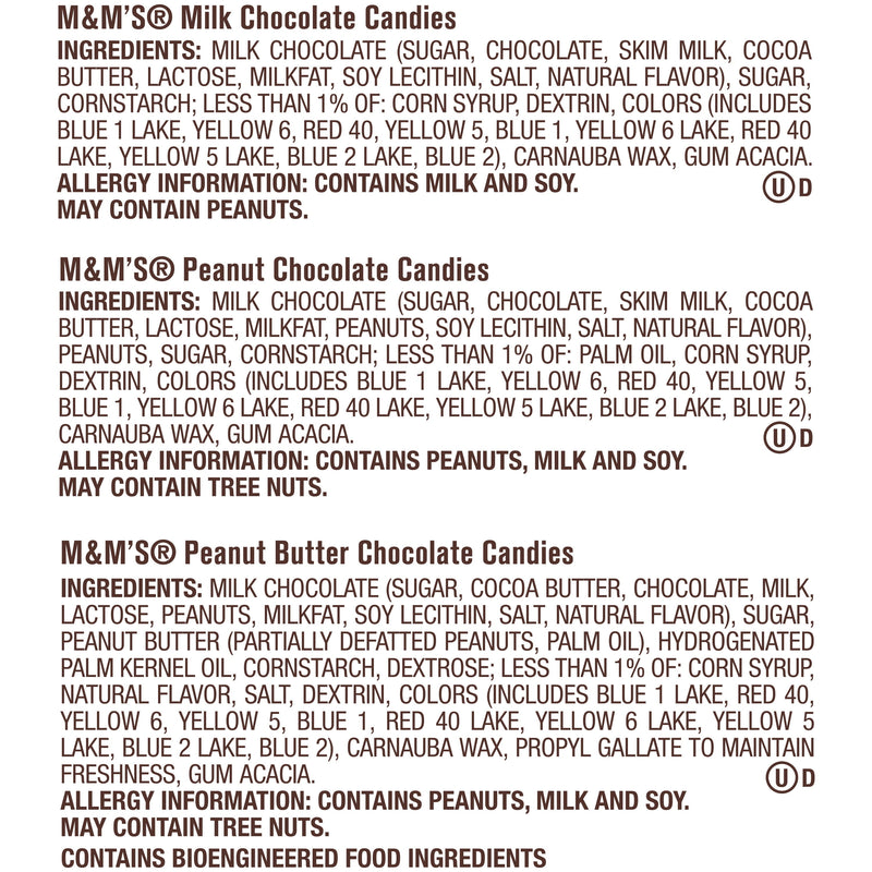 M&M's Variety Pack Full Size Milk Chocolate Candy Bars - 18 Ct - Sherry Wholesale - Distributors and wholesale in United States