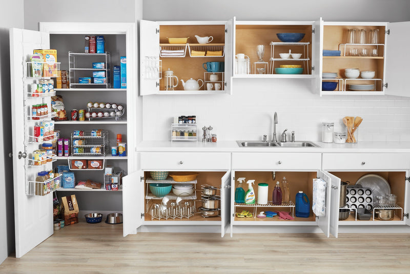 Mainstays 2-Tier Pull-Out Spice Organizer, White - My Store - Best Wholesale and distributor in United States