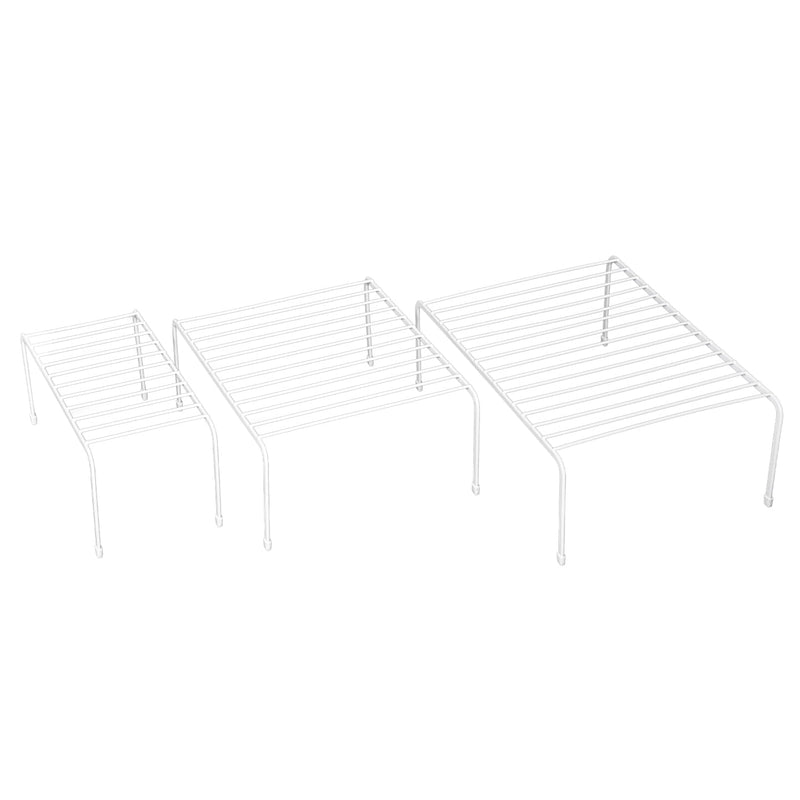 Mainstays Pantry Kitchen Wire Shelf Storage Dish, Cups, Food Organizer Set, 3 Pieces, White - Sherry Wholesale - Distributors and wholesale in United States