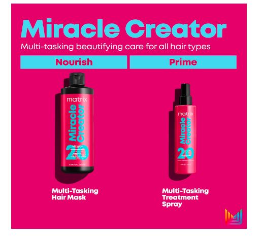 Matrix Multi-Tasking Hair Treatment, Leave-In Conditioner and Heat Protector with 20 Benefits, Total Results, Miracle Creator, 190ml - Sherry Wholesale - Distributors and wholesale in United States