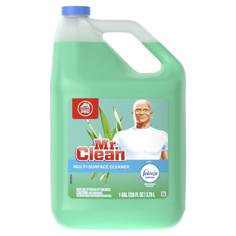 Mr. Clean Multi-Surface Cleaner with Febreze Freshness, Meadows & Rain, 128 fl oz - Sherry Wholesale - Distributors and wholesale in United States