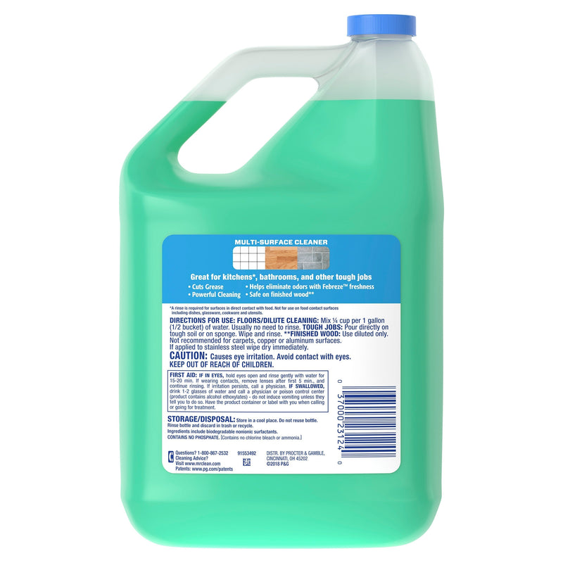 Mr. Clean Multi-Surface Cleaner with Febreze Freshness, Meadows & Rain, 128 fl oz - Sherry Wholesale - Distributors and wholesale in United States