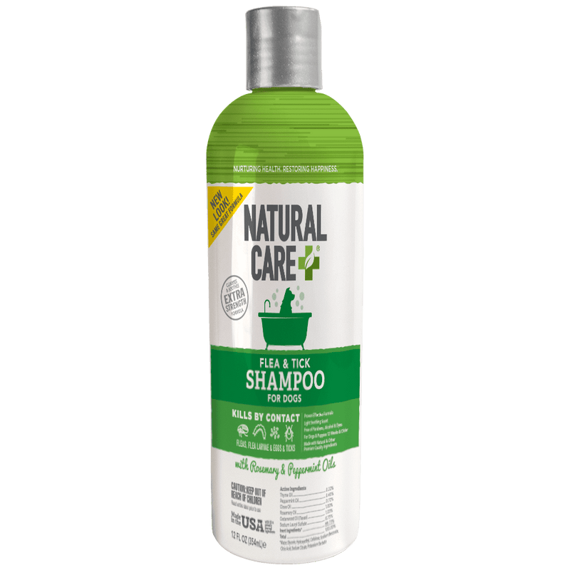 Natural Care Flea and Tick Dog Shampoo with Certified Natural Oils, 12 oz. - Sherry Wholesale - Distributors and wholesale in United States