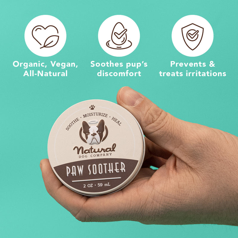 Natural Dog Company Paw Soother, Organic and Natural Paw Pad Balm, 2 oz. Tin - Sherry Wholesale - Distributors and wholesale in United States