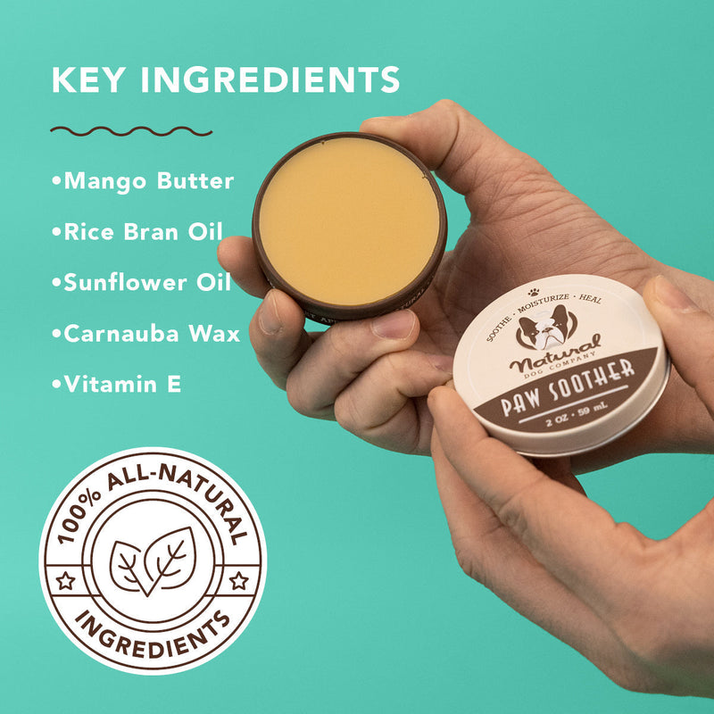 Natural Dog Company Paw Soother, Organic and Natural Paw Pad Balm, 2 oz. Tin - Sherry Wholesale - Distributors and wholesale in United States