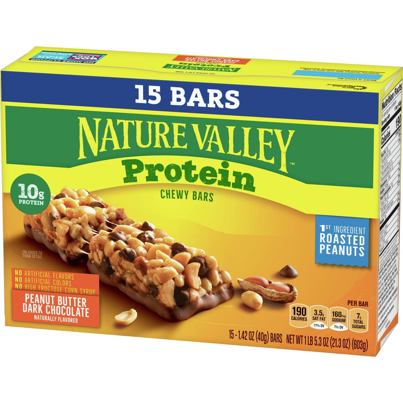 Nature Valley Protein Granola Bars, Peanut Butter Dark Chocolate, 15 ct - Sherry Wholesale - Distributors and wholesale in United States