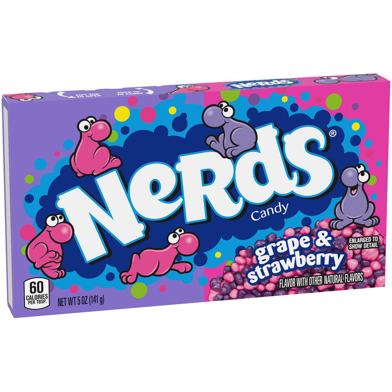 Nerds Grape and Strawberry Theater Box Candy 5 oz, 12 Count - Sherry Wholesale - Distributors and wholesale in United States