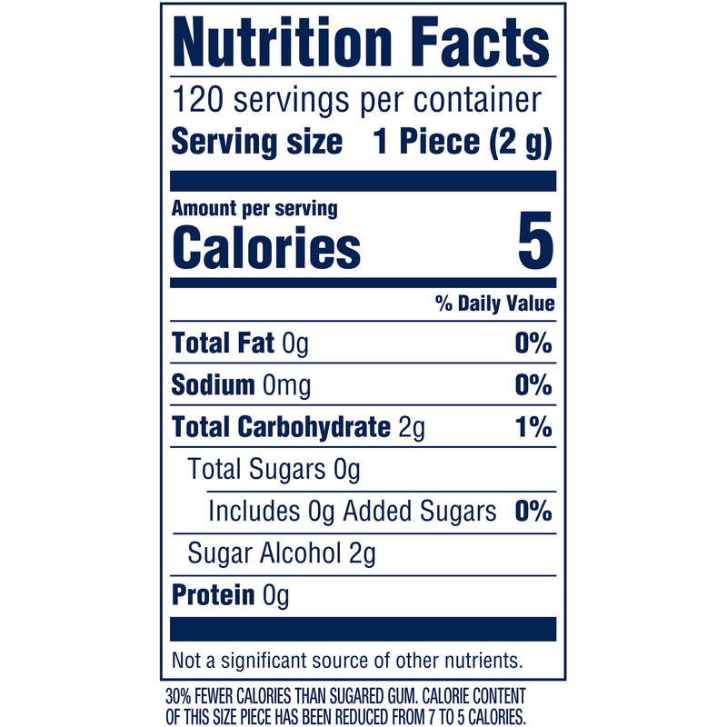 Orbit White Peppermint Sugar Free Chewing Gum, Value Pack - 120 ct Bag - Sherry Wholesale - Distributors and wholesale in United States