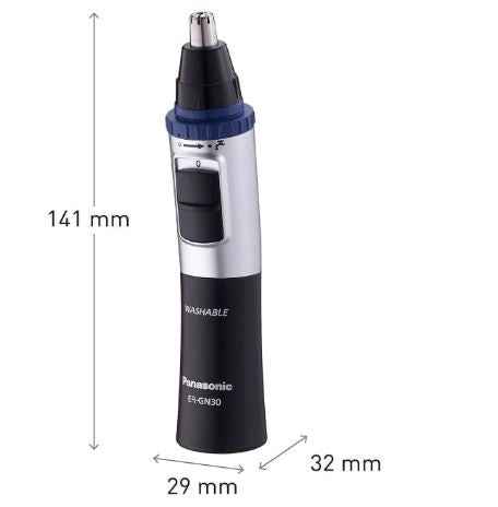 Panasonic ER-GN30 Wet & Dry Electric Facial Hair Ear and Nose Hair Trimmer for Men, Battery-Powered with 90 min operation, Black - Sherry Wholesale - Distributors and wholesale in United States