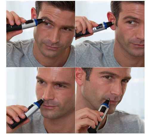 Panasonic ER-GN30 Wet & Dry Electric Facial Hair Ear and Nose Hair Trimmer for Men, Battery-Powered with 90 min operation, Black - Sherry Wholesale - Distributors and wholesale in United States