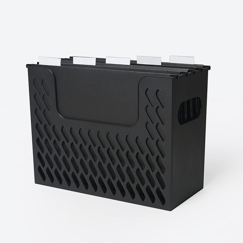 Pen + Gear Portable Black File Organizer Box, with 5 Hanging File Folders, Letter Size - My Store - Best Wholesale and distributor in United States