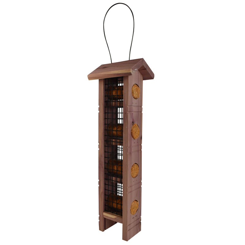 Pennington Red Cedar Wild Bird Suet Feeder, 4 Plug Capacity - Sherry Wholesale - Distributors and wholesale in United States