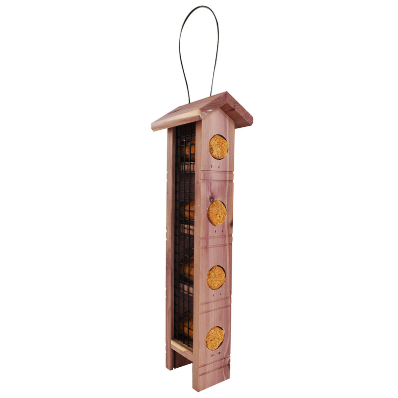 Pennington Red Cedar Wild Bird Suet Feeder, 4 Plug Capacity - Sherry Wholesale - Distributors and wholesale in United States