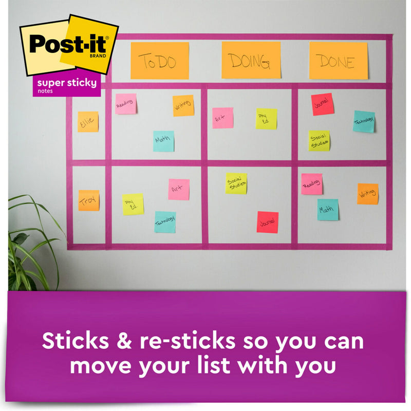 Post-it Super Sticky Notes, Assorted Sizes, Supernova Neons, Lined, 15 Pads SN Distributors Post-it 