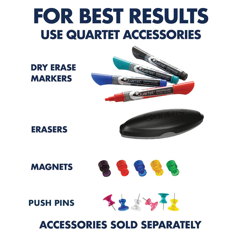 Quartet Combination Board, 17" x 23", Dry-Erase & Cork, Oak Frame (35-380402Q) - Sherry Wholesale - Distributors and wholesale in United States