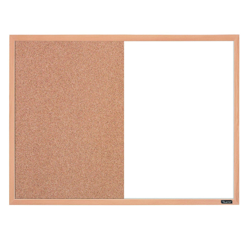 Quartet Combination Board, 17" x 23", Dry-Erase & Cork, Oak Frame (35-380402Q) - Sherry Wholesale - Distributors and wholesale in United States