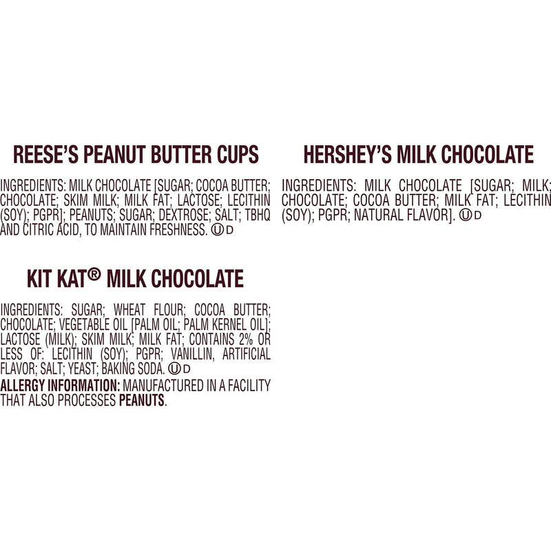 REESE'S, HERSHEY'S and KIT KAT® Milk Chocolate Assortment Full Size, Easter Candy Bars Variety Pack, 27.3 oz (18 Count) - Sherry Wholesale - Distributors and wholesale in United States