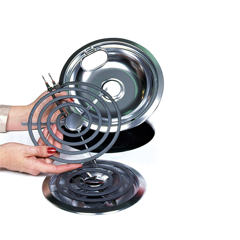 Range Kleen Range Accessories 6 in. 3-Small and 8 in. 2-Large Drip Bowl Plated (5-Pack) 12565X SN Distributors Range Kleen 