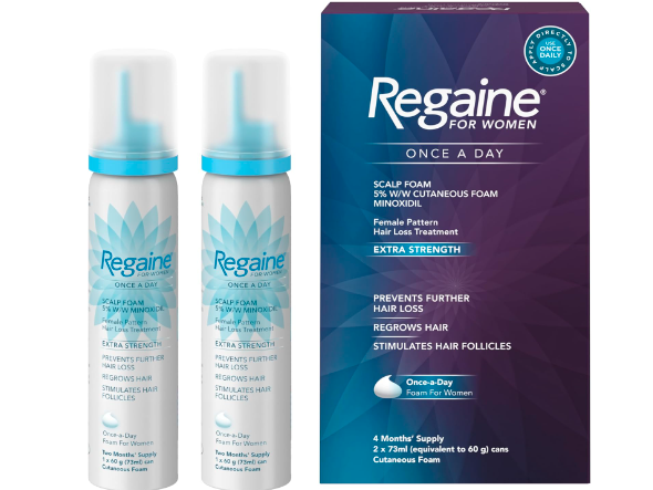 Regaine for Women, Hair Growth & Prevents further Hair Loss, Scalp Foam, with Minoxidil, 4 Months’ Supply , 2 x 73ml - Sherry Wholesale - Distributors and wholesale in United States
