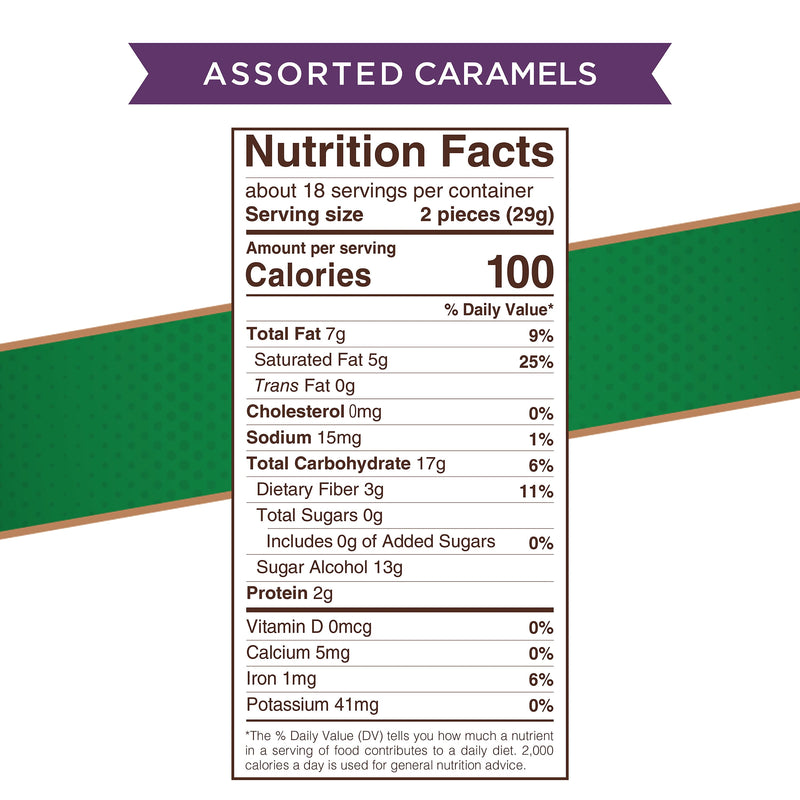 Russell Stover Sugar Free Assorted Caramels with Stevia, 17.85 oz. Bag - Sherry Wholesale - Distributors and wholesale in United States