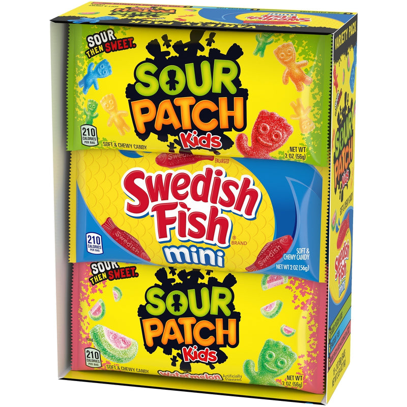 SOUR PATCH KIDS & SWEDISH FISH Soft & Chewy Candy Variety Pack, Easter Candy, 18 Snack Packs - Sherry Wholesale - Distributors and wholesale in United States