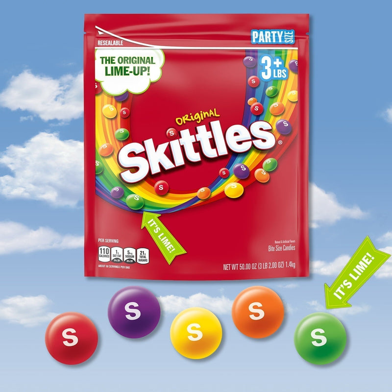 Skittles Original Chewy Candy Party Size - 50 oz Bag - Sherry Wholesale - Distributors and wholesale in United States