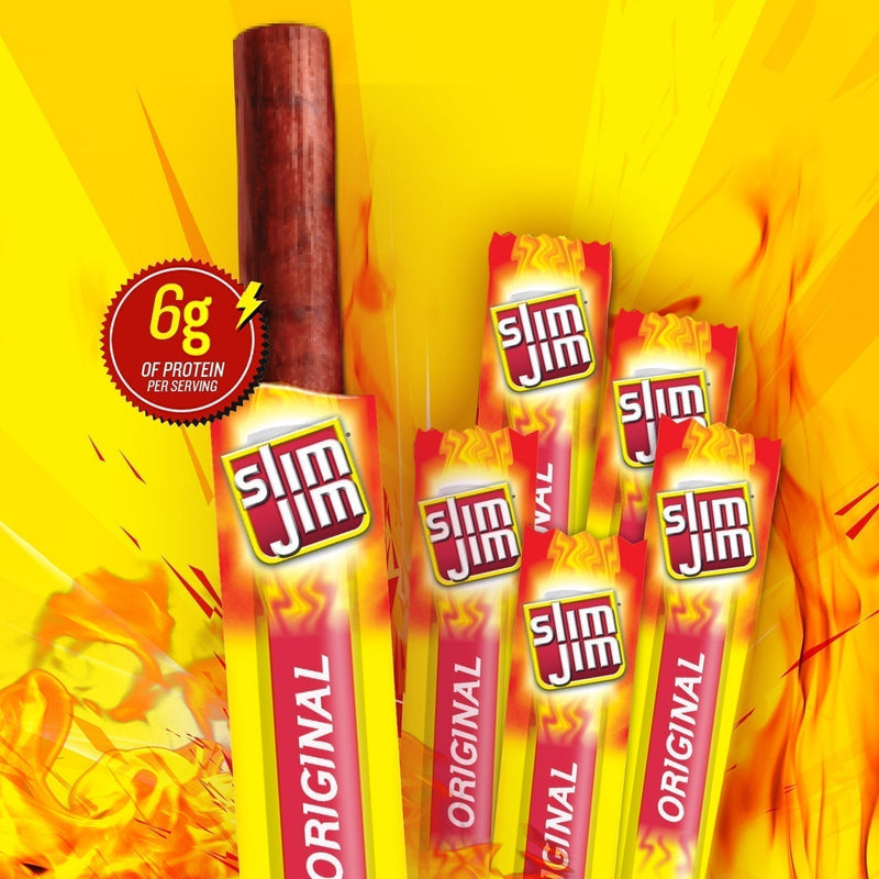 Slim Jim Original Smoked Snack Stick, 0.28 oz, 26 counts (Pack of 2) - Sherry Wholesale - Distributors and wholesale in United States