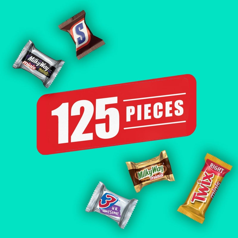 Snickers, Twix, Milky Way, 3 Musketeers Assorted Milk Chocolate Candy Bars - 125 Ct - Sherry Wholesale - Distributors and wholesale in United States