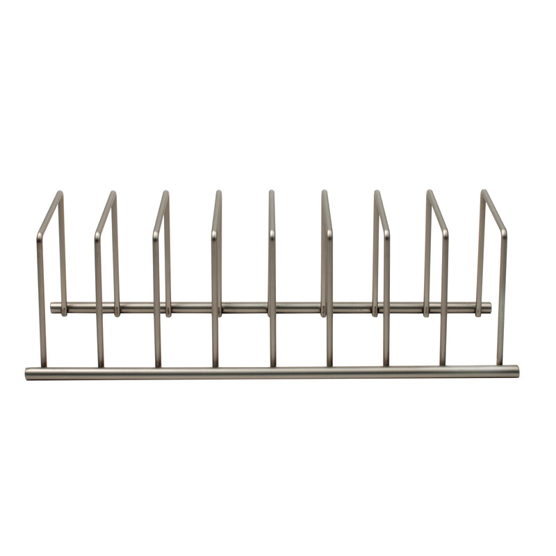 Spectrum Diversified Euro Steel Kitchen Lid and Dish Rack Holder Organizer, Satin Nickel SN Distributors Spectrum 