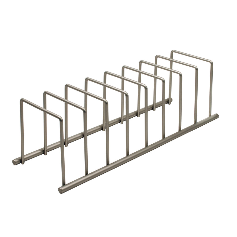 Spectrum Diversified Euro Steel Kitchen Lid and Dish Rack Holder Organizer, Satin Nickel SN Distributors Spectrum 