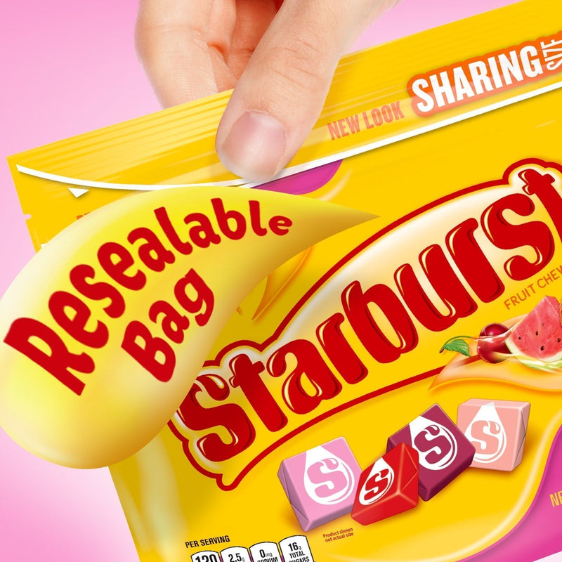Starburst Favereds Fruit Chews Gummy Candy, Sharing Size - 15.6 oz Bag., 5 pk. - Sherry Wholesale - Distributors and wholesale in United States