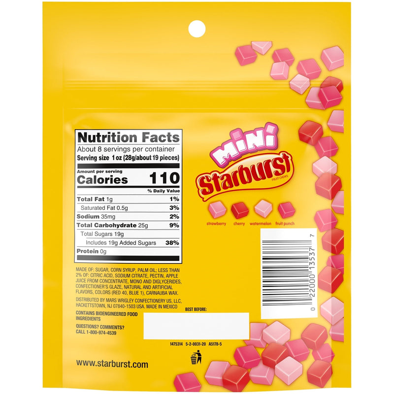 Starburst Favereds Fruit Gummy Candy Grab N Go - 8 oz Bag., 5 pk. - Sherry Wholesale - Distributors and wholesale in United States