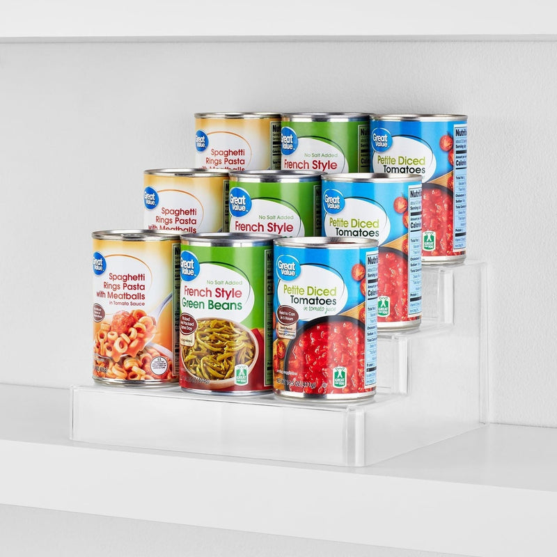 The Home Edit Clear 3-Tier Riser, Pack of 2, 9.57" x 9.57" x 5" Plastic Modular Storage System Cabinet Organizer - My Store - Best Wholesale and distributor in United States