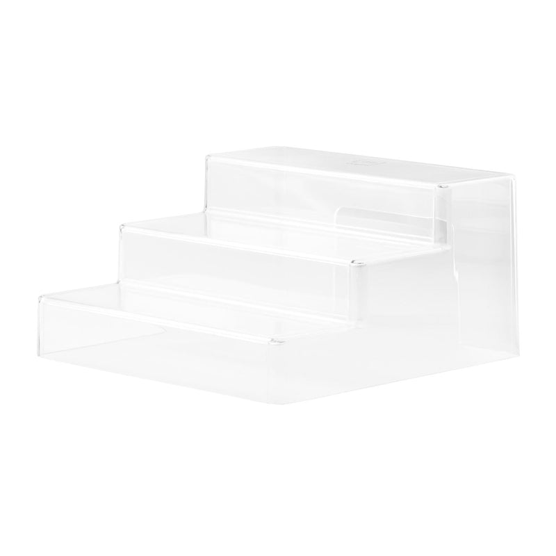 The Home Edit Clear 3-Tier Riser, Pack of 2, 9.57" x 9.57" x 5" Plastic Modular Storage System Cabinet Organizer - My Store - Best Wholesale and distributor in United States