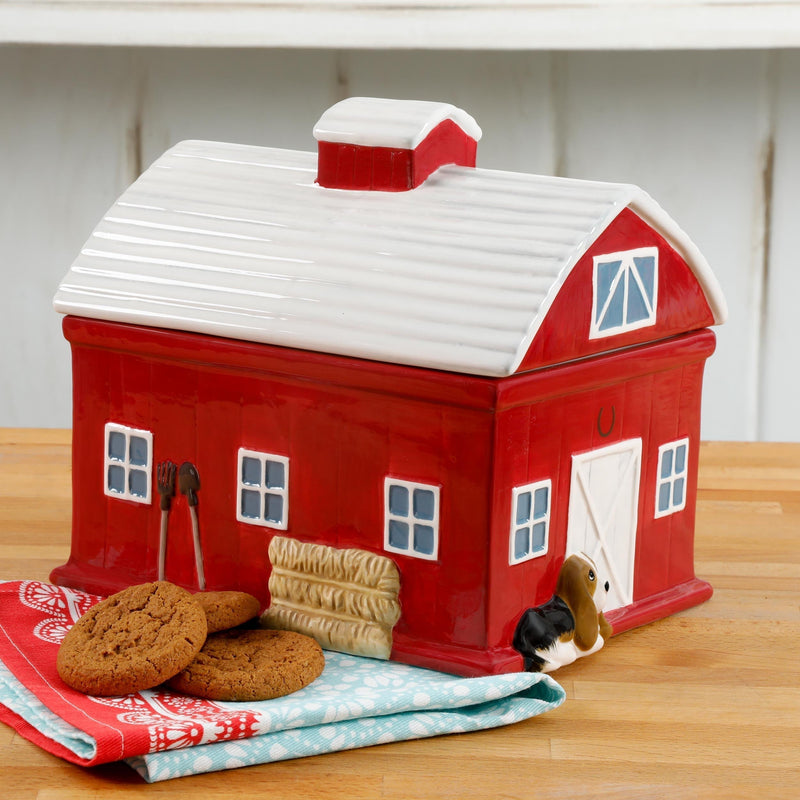 The Pioneer Woman 7.9-inch Barn Cookie Jar SN Distributors The Pioneer Woman 