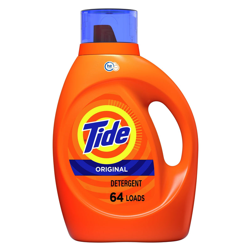 Tide Liquid Laundry Detergent, Original, 64 loads 92 fl oz, HE Compatible - Sherry Wholesale - Distributors and wholesale in United States