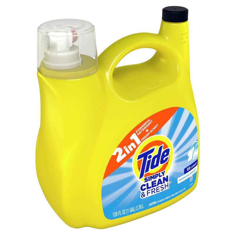 Tide Simply Refreshing Breeze, 89 Loads Liquid Laundry Detergent, 128 fl oz - Sherry Wholesale - Distributors and wholesale in United States