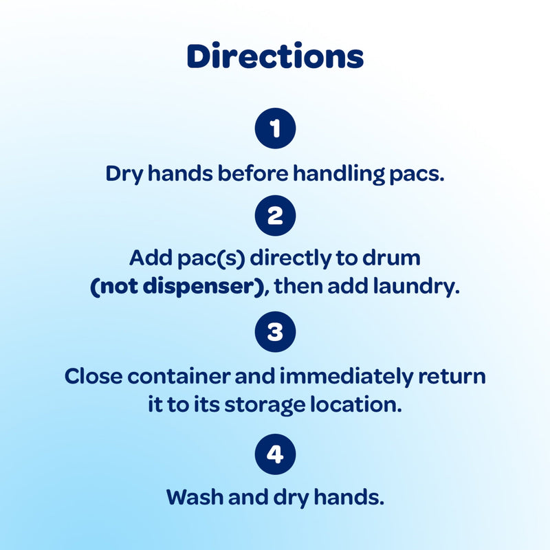 all Mighty Pacs Laundry Detergent Pacs, Free Clear for Sensitive Skin, Unscented and Dye Free, 60 Count - Sherry Wholesale - Distributors and wholesale in United States