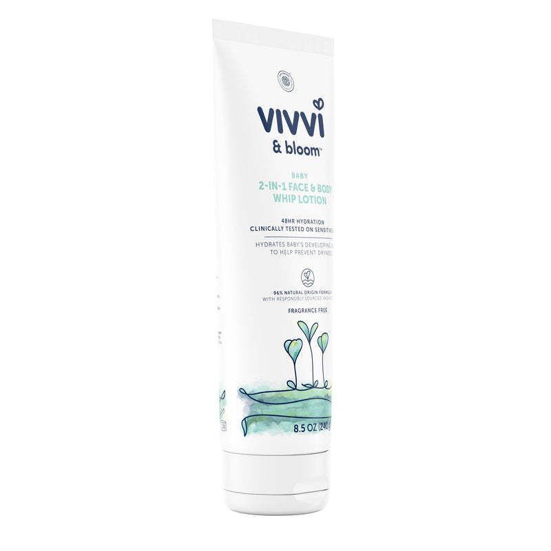 Vivvi & Bloom 2-in-1 Baby Face & Body Whip Lotion, Fragrance-Free, 8.5 oz - Sherry Wholesale - Distributors and wholesale in United States