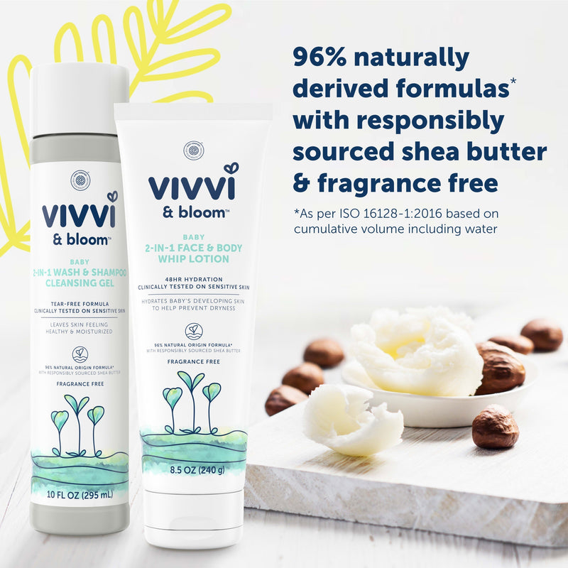 Vivvi & Bloom 2-in-1 Baby Face & Body Whip Lotion, Fragrance-Free, 8.5 oz - Sherry Wholesale - Distributors and wholesale in United States