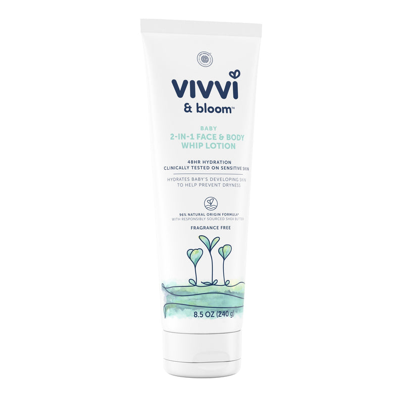 Vivvi & Bloom 2-in-1 Baby Face & Body Whip Lotion, Fragrance-Free, 8.5 oz - Sherry Wholesale - Distributors and wholesale in United States