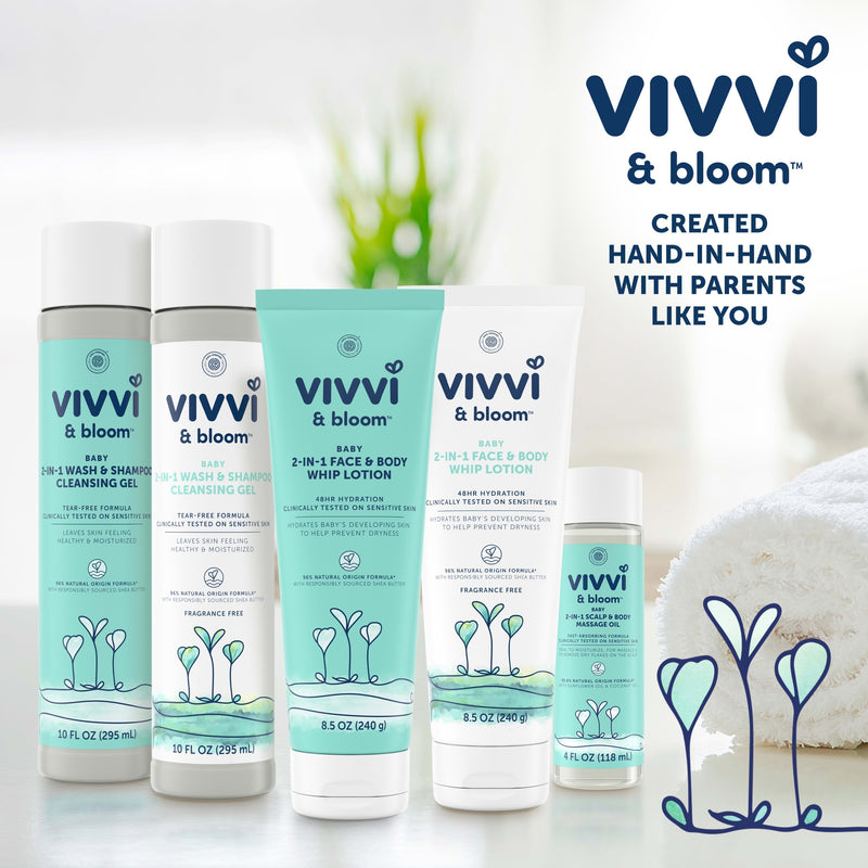 Vivvi & Bloom 2-in-1 Baby Wash & Shampoo Cleansing Gel, 10 fl. oz - Sherry Wholesale - Distributors and wholesale in United States