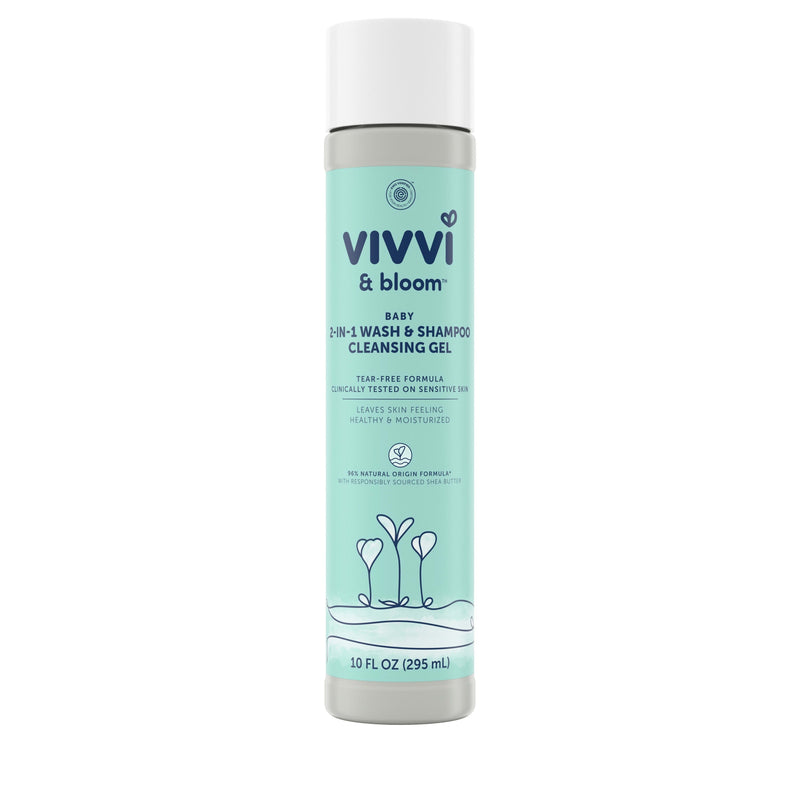 Vivvi & Bloom 2-in-1 Baby Wash & Shampoo Cleansing Gel, 10 fl. oz - Sherry Wholesale - Distributors and wholesale in United States