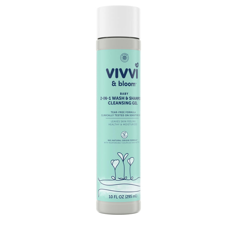 Vivvi & Bloom 2-in-1 Baby Wash & Shampoo Cleansing Gel, 10 fl. oz - Sherry Wholesale - Distributors and wholesale in United States