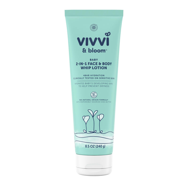 Vivvi & Bloom Gentle 2-in-1 Baby Face & Body Whip Lotion, 8.5 Oz - Sherry Wholesale - Distributors and wholesale in United States