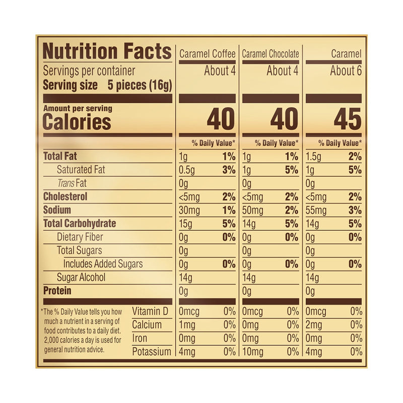 Werthers Original Hard Sugar Free Assorted Flavors, Caramel Coffee, Caramel Chocalate, Caramel Candy 7.7 Oz - 2 Packs - Sherry Wholesale - Distributors and wholesale in United States