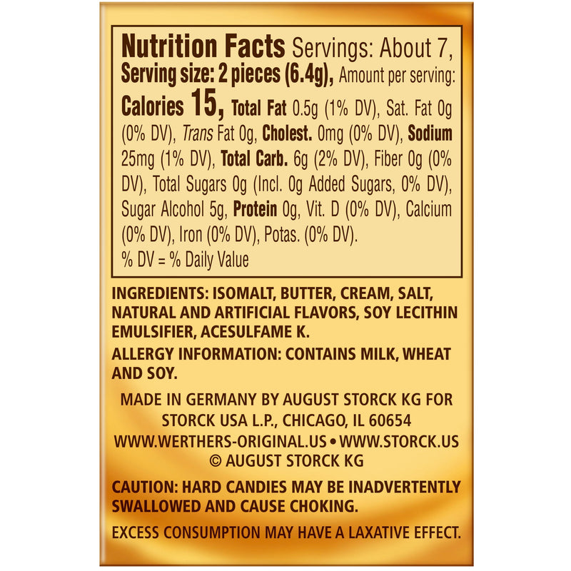 Werthers Original Hard Sugar Free Caramel Minis Candy, 1.48 Oz (Pack of 5) - Sherry Wholesale - Distributors and wholesale in United States